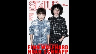 BehindtheScenes STATUS Magazine x Finn Wolfhard x Noah Schnapp [upl. by Jon]