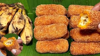 Banana Cheese roll recipe at home [upl. by Aeet268]