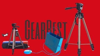 review of WeiFeng WT3130 Portable Aluminum tripod from Gearbest [upl. by Kus608]