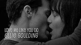 Ellie Goulding Love Me Like You Do TRADUÇÃO 50 TONS DE CINZA Fifty Shades of Grey Lyrics Video [upl. by Entirb351]