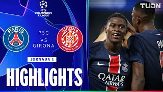 HIGHLIGHTS  PSG vs Girona  UEFA Champions League 2024  TUDN [upl. by Kass]