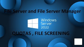 Windows Server 2022  File Server and File Server Manager  Sharing your files in domain [upl. by Caruso484]