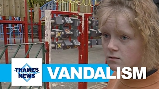 Child Vandals The Marquess Estate Islington  Thames News Archive Footage [upl. by Jasmine]