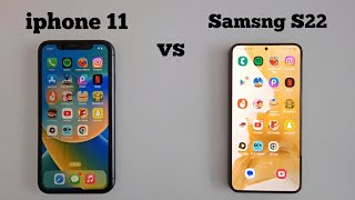 Samsung S22 VS iphone 11 in 2024  Speed Test [upl. by Nuy]