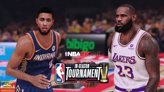 Lakers Win the InSeason Tournament Cup  NBA 2K24 InSeason Tournament Mode  Pacers vs Lakers [upl. by Aloiv]