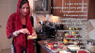 Indian Red Lentil Curry Recipe [upl. by Adnalue]