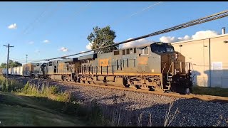 CSX 3236 leads CSX Manifest Train East at Sharonville OH [upl. by Eiloj]