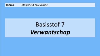 VMBO 3  Erfelijkheid en evolutie  7 Verwantschap  8e Editie [upl. by Feirahs]