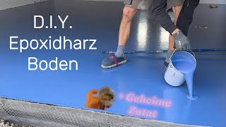 DIY Epoxidharz Bodenbeschichtung für die Garage  Geheime Zutat [upl. by Odo]