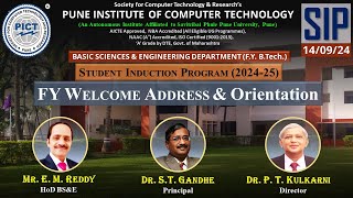 F Y BTech Welcome Address amp Orientation 202425 [upl. by Dinerman]