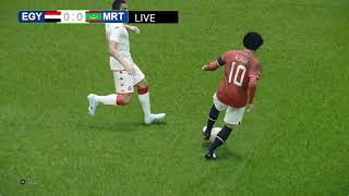 مباراة مصر وموريتانيا بث مباشر  كأس أمم أفريقيا 2024  Egypt PES 21 Video Simulation Gameplay [upl. by Ahsuatal]