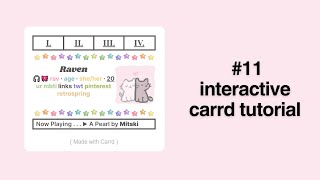 interactive carrd tutorial 11 [upl. by Reniar]