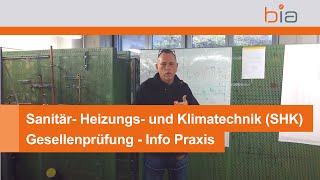 Sanitär Heizungs und Klimatechnik SHK Gesellenprüfung  Info Praxis [upl. by Nedyah430]