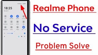 Realme Mobile Sim Card No Service Problem Solve [upl. by Morie]