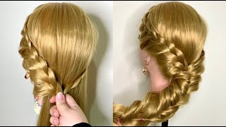 Mastering The Art Of The Messy Side Braid Hairstyle For Long Hair😍Nour hairstyles70 [upl. by Adall]