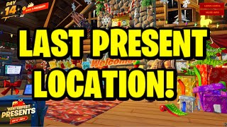 How To OPEN LAST PRESENT in Fortnite Secret 2021 Winterfest Present [upl. by Mitzl]