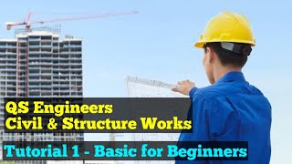 Quantity Surveying Class 1  QS Engineer Basic Points [upl. by Nadya]