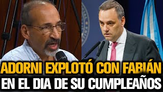 ADORNI EXPLOTÓ CON PERIODISTA K EL DÍA DE SU CUMPLEAÑOS [upl. by Nevlin507]