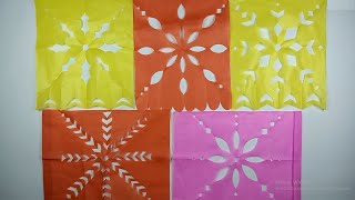 COMO HACER BANDERINES DECORATIVOS DE PAPEL Parte 1 [upl. by Lleirbag929]