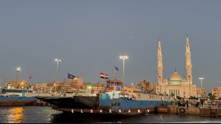 العبور بالمعديه من بورسعيد إلى بورفؤادcrossing by ferry from Port Said to Port Fouad [upl. by Ludwig]