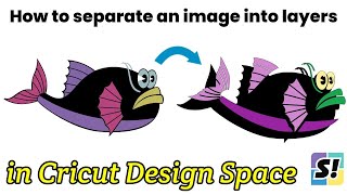 How to separate an image into layers in Cricut Design Space [upl. by Laicram]