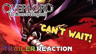 Trailer Reaction  Overlord The Sacred Kingdom Trailer [upl. by Gwynne]