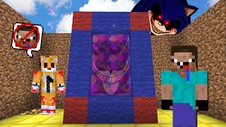 NOOB VS CREEPYPASTA PORTAL SONICEXE MINECRAFT TROLL  ROLEPLAY [upl. by Neala349]