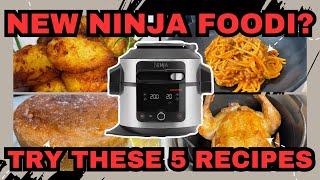 NEW NINJA FOODI 5 RECIPES TO TRY FIRST Easy recipes for Beginners [upl. by Lesko517]