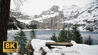 Oeschinensee Winter Switzerland 8K [upl. by Hartzel]