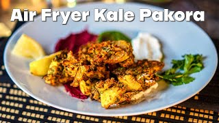 Diwali Recipe 5 Crispy Kale Pakora  Healthy Kale Pakoras You Cant Resist Air Fryer Kale Pakora [upl. by Ytsirhk293]