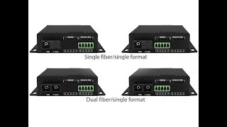 RS485RS422RS232 Serial Fiber Media Converter [upl. by Aksel]