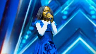 Esther Shines JawDropping AGT Performance of Girl on Fire Leaves Crowd in Awe [upl. by Nnyletak]