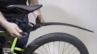 MudPro  Bicycle Rear Mudguard  Mounting Instructions [upl. by Enirhtak]