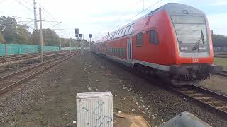 Zugfahrten im Bahnhof Rathenow am 20102024 [upl. by Erodroeht]