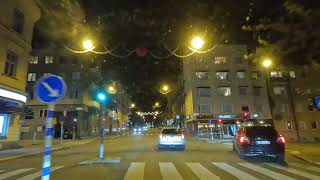 Night Drive Through Södertälje Late Evening City Tour  Sweden 4K [upl. by Murielle470]