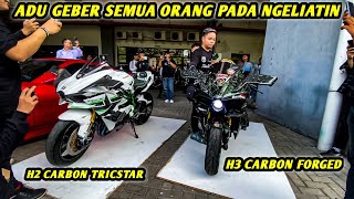 NINJA H2 ASLI vs NINJA H2 ANR RIDER‼️MINIMAL FULL CARBON⁉️ [upl. by Giselbert777]