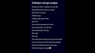 Chicken wings recipe is here chickenwings chickenrecipe wingslover chickenwingsrecipe [upl. by Nycila]