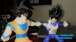 Dragon Ball Z Stop Motion Fight  Goku VS Vegeta Ep1 [upl. by Anivek]