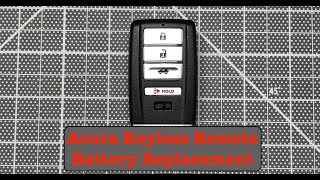 Acura TLX Keyless Remote Transmitter Battery Replacement [upl. by Keemahs251]