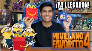 Juguetes de LOS MINIONS EN LA CAJITA FELIZ 🤯  Mi Villano Favorito 4  McDonalds  Minions [upl. by Yelsel]