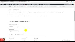 Applicativo per calcolo valore catastale dei terreni [upl. by Ocnarfnaig]