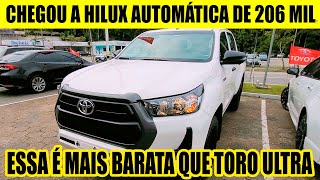 TOYOTA LANÇOU A HILUX DIESEL AUTOMÁTICA QUE P CNPJ SAI MAIS BARATA QUE FIAT TORO [upl. by Elleoj]