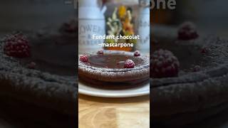 Fondant chocolatmascarpone food recipe trendingshorts dessert cooking easyrecipe foodie [upl. by Nytsirt]