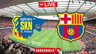 St Polten w vs Barcelona w partido de fútbol en vivo Liga de Campeones Femenina de la UEFA [upl. by Little]