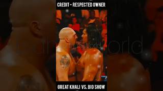 The Great Khali Faces Big Show In An Awesome Match ❤️ shorts youtubeshorts youtube wwe bigshow [upl. by Gnni]