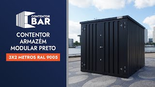 Contentor Armazém Modular Preto [upl. by Sivia]