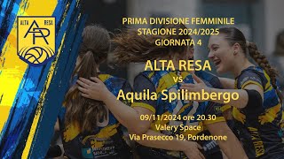 Giornata 4  Alta Resa VS Aquila Spilimbergo [upl. by Elinor]