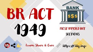 BR Act1949 Important Sections  Banking Regulation act in Hindi [upl. by Nimref670]