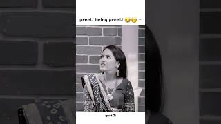 😂😂😂😂😂Preeti Rocked Tai shocked part 2  Mai Gida hua Banda hu tu nich baliye yudkbh ashisingh [upl. by Senaj76]