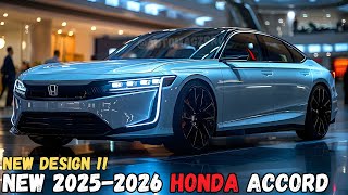 New Design 20252026 Honda Accord Hybrid Revealed Watch Now [upl. by Nelie]